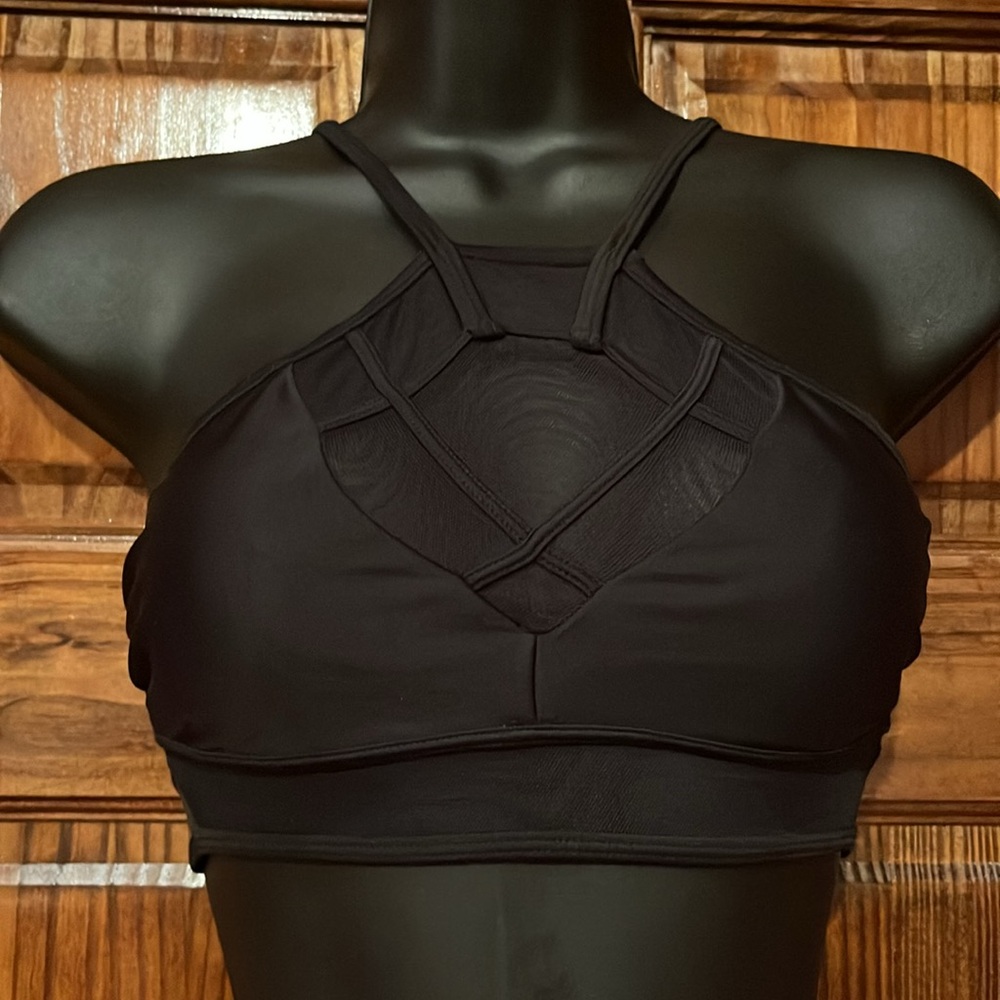 Black Mesh Bikini Top